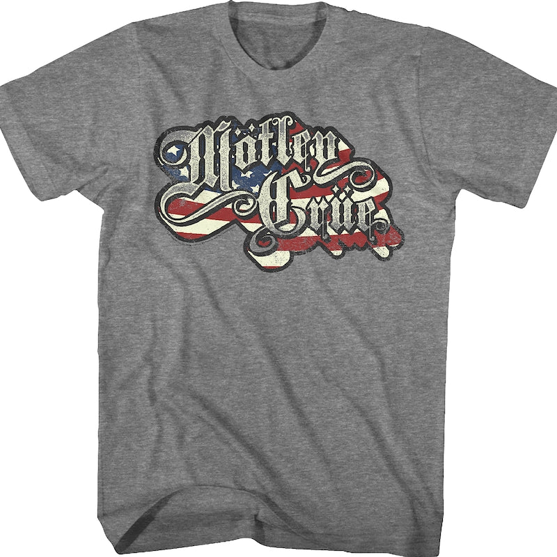 American Flag Motley Crue T-Shirt