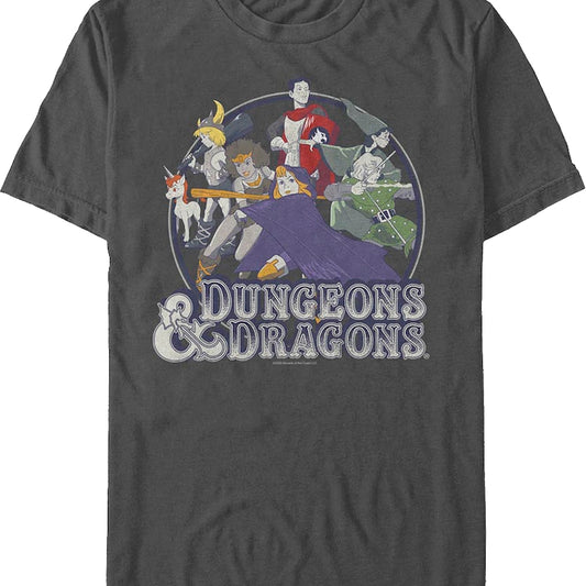 Animated Group Picture Dungeons & Dragons T-Shirt