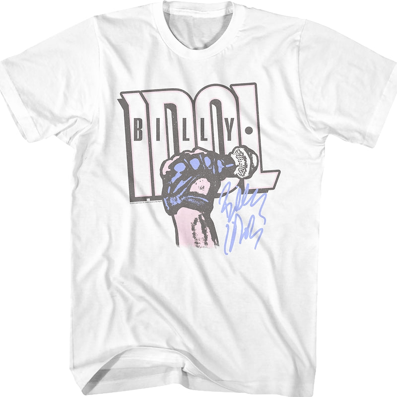 Logo And Autograph Billy Idol T-Shirt