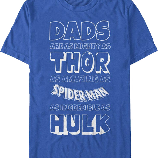 Avengers Father's Day Marvel Comics T-Shirt