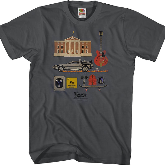 Back to the Future Items T-Shirt