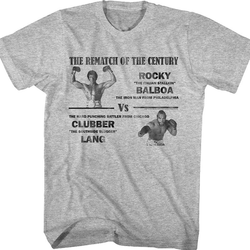 Balboa vs Lang Rematch of the Century Rocky T-Shirt