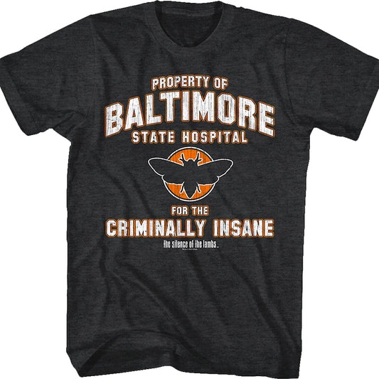 Baltimore State Hospital Silence of the Lambs T-Shirt