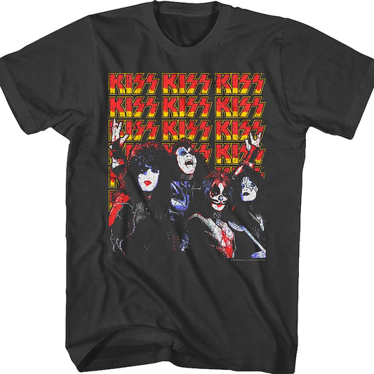Band Members And Logos KISS T-Shirt