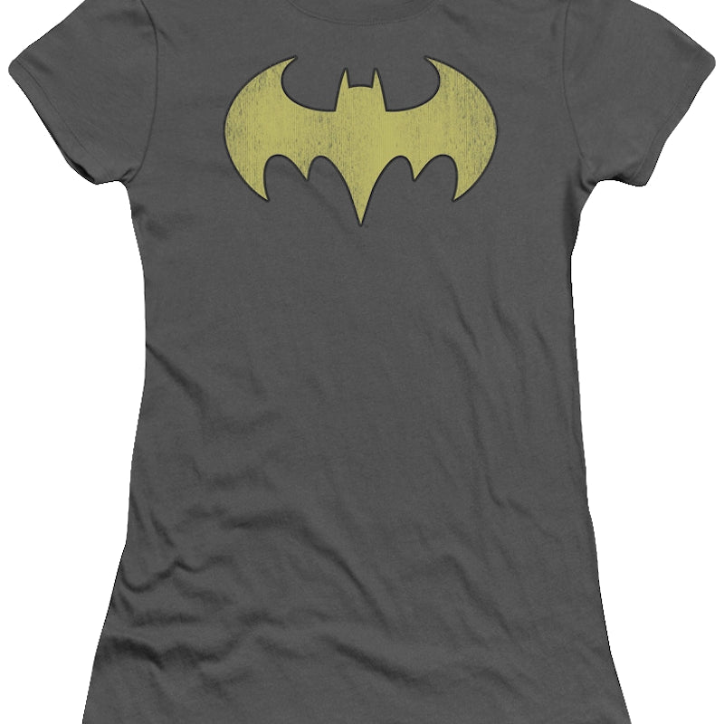 Ladies Batgirl Distressed Logo Shirt