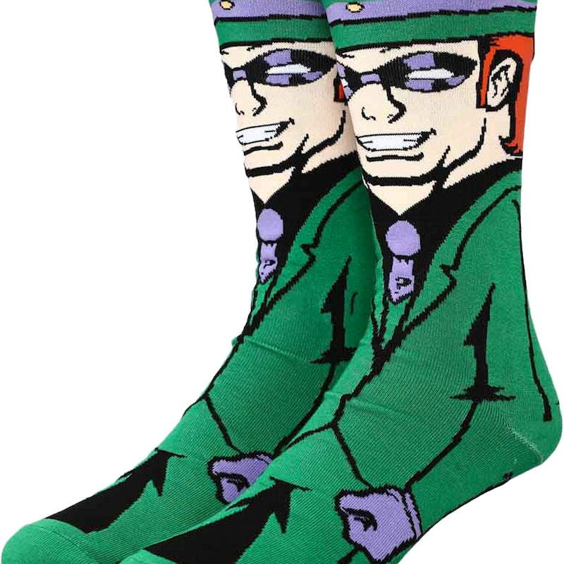 Batman Villain The Riddler DC Comics Socks