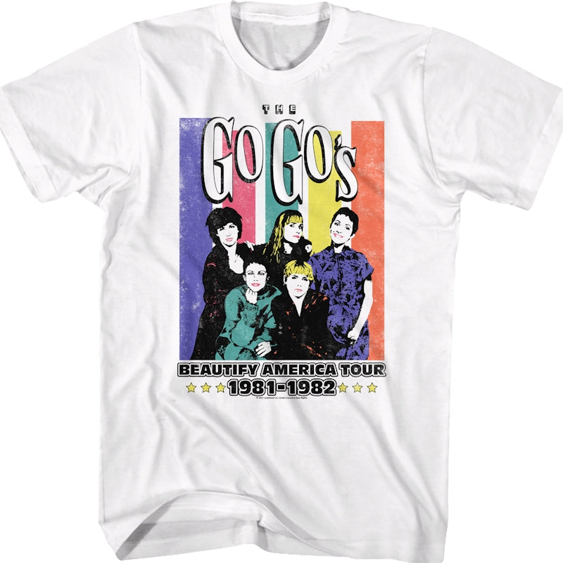 Beautify America Tour Go-Go's T-Shirt