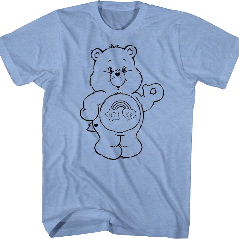 Best Friend Bear Outline Care Bears T-Shirt