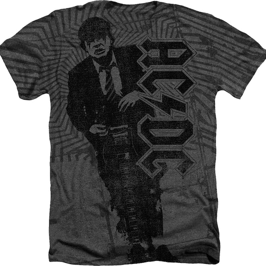 Big Print Angus Young ACDC T-Shirt