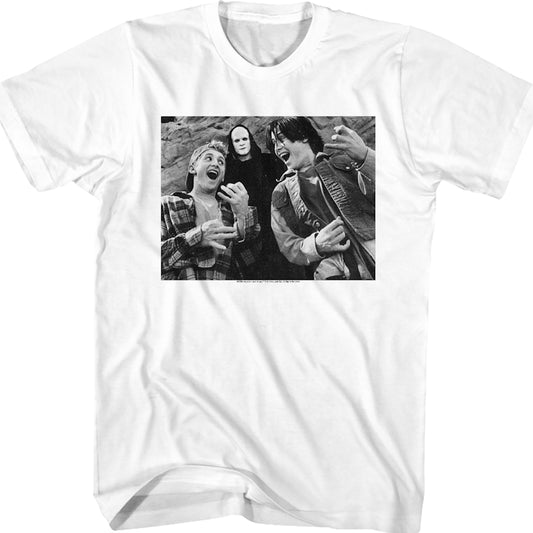 Black and White Air Guitars Bill and Ted T-Shirt