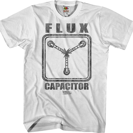 Black and White Flux Capacitor Back To The Future T-Shirt
