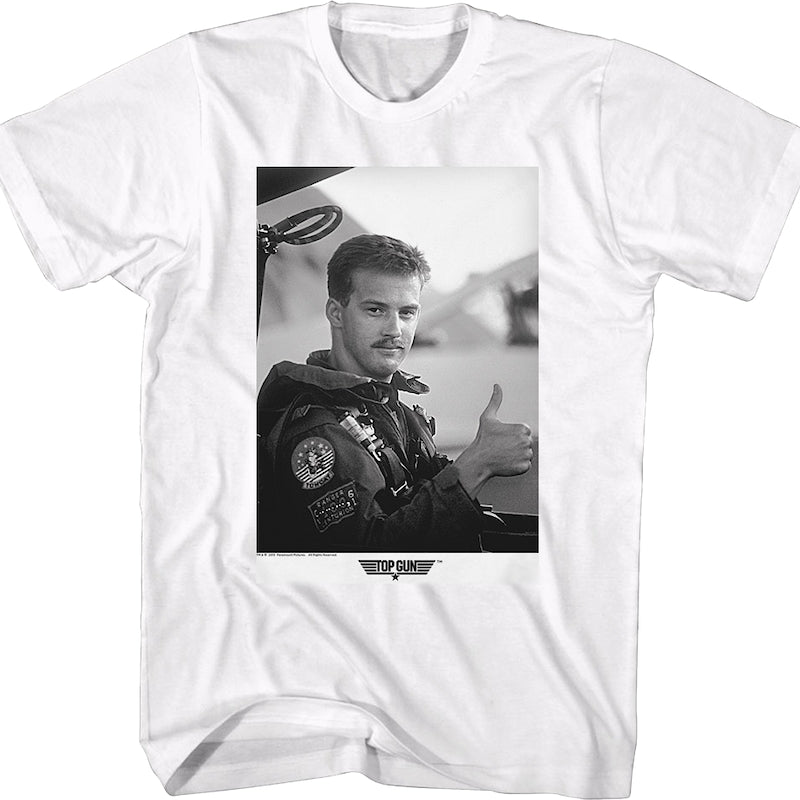 Black and White Goose Top Gun T-Shirt