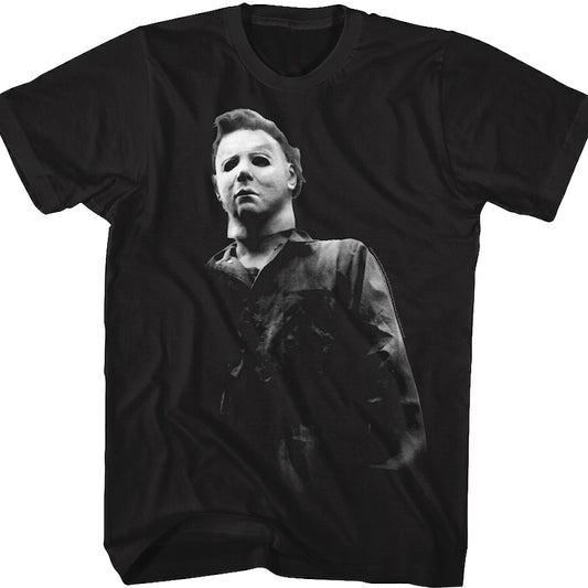 Black and White Michael Myers Halloween T-Shirt