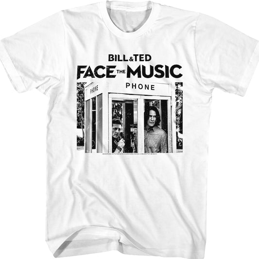 Black and White Phone Booth Bill and Ted Face the Music T-Shirt