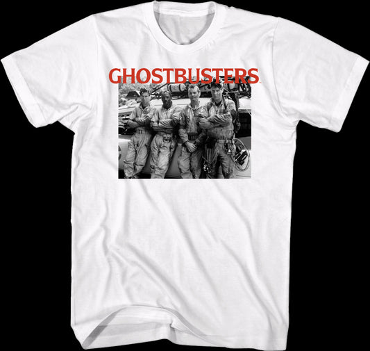 Black And White Photo Ghostbusters T-Shirt