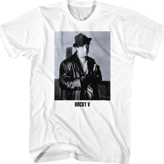 Black And White Rocky Balboa Photo Rocky V T-Shirt