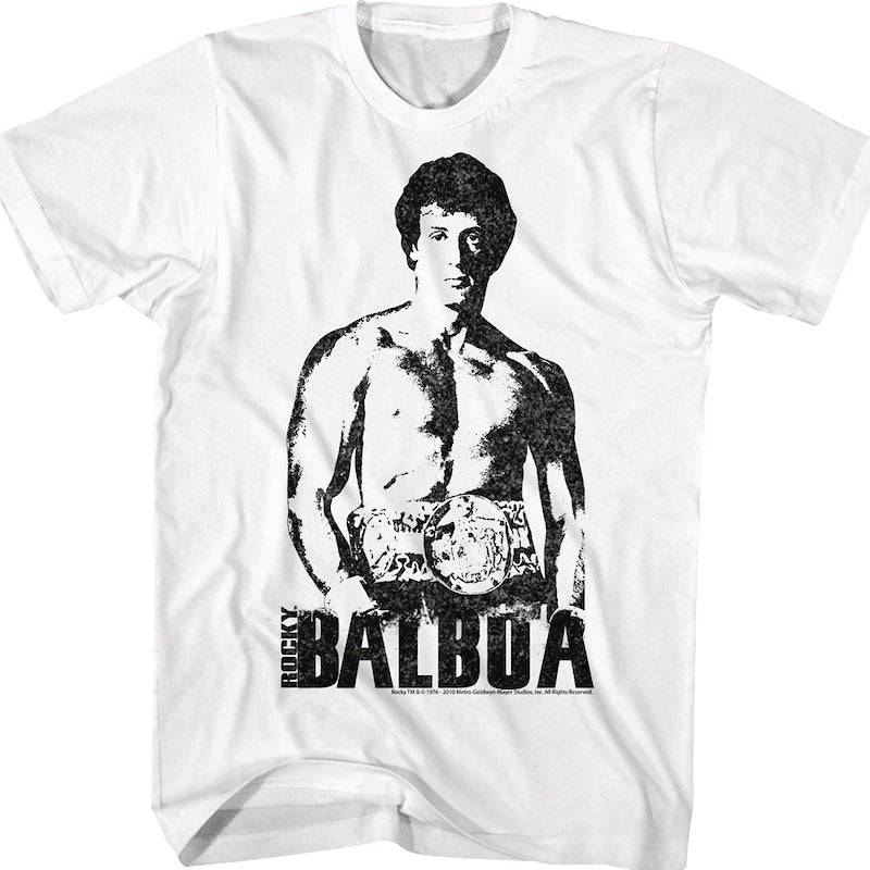 Black and White Rocky Balboa T-Shirt