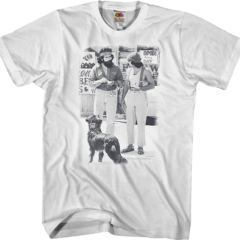 Black And White Up In Smoke Cheech And Chong T-Shirt