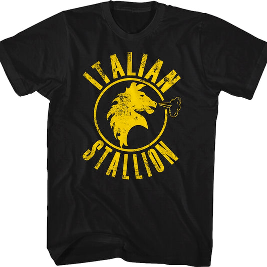 Black Italian Stallion Rocky T-Shirt