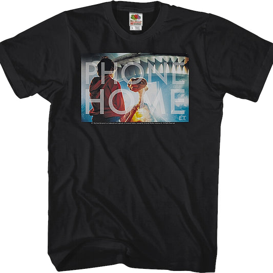 Black Phone Home ET Shirt
