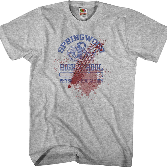 Bloody Springwood High Nightmare On Elm Street T-Shirt