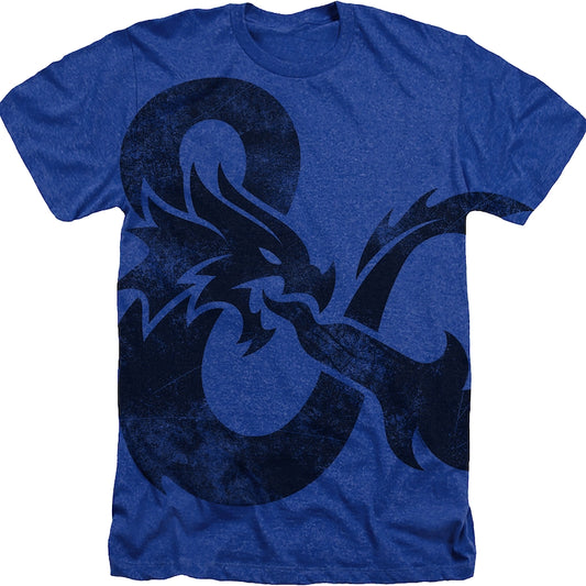 Blue Big Print Logo Dungeons & Dragons T-Shirt
