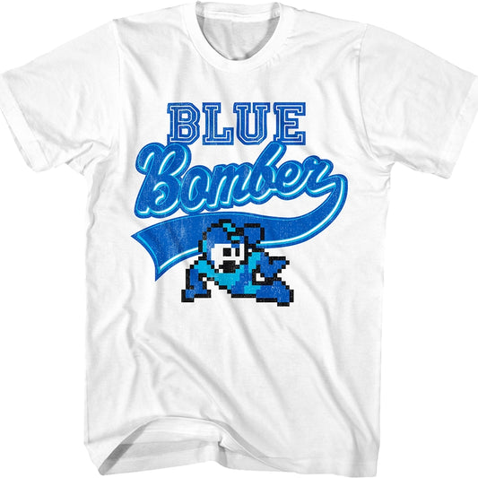 Blue Bomber Sports Logo Mega Man T-Shirt
