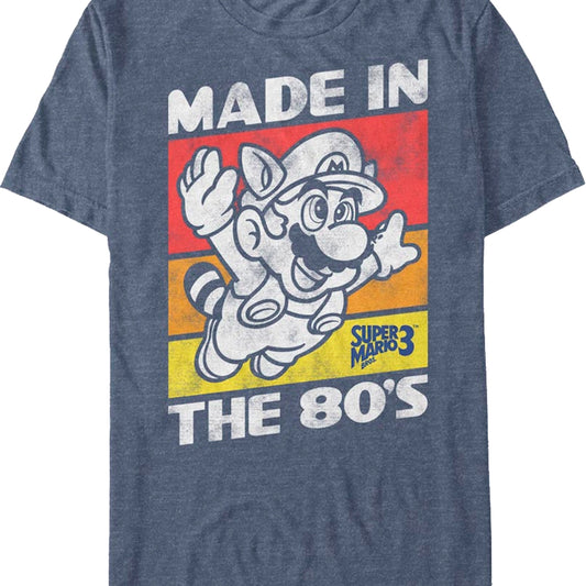 Blue Made In The 80's Super Mario Bros. 3 T-Shirt