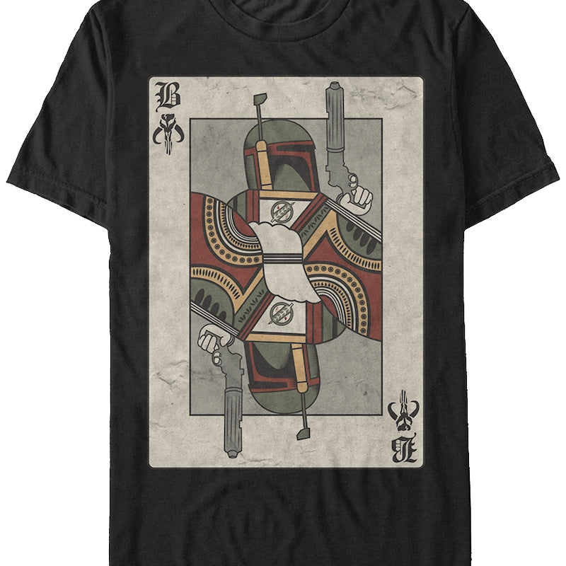 Boba Fett Playing Card T-Shirt