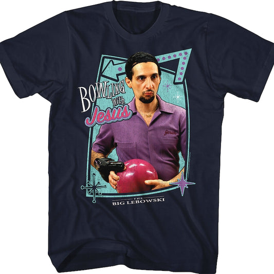 Bowling With Jesus Big Lebowski T-Shirt