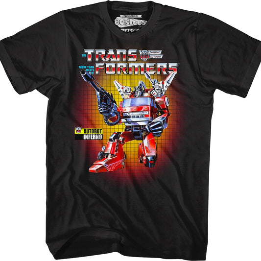 Box Art Inferno Transformers T-Shirt