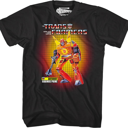 Box Art Rodimus Prime Transformers T-Shirt