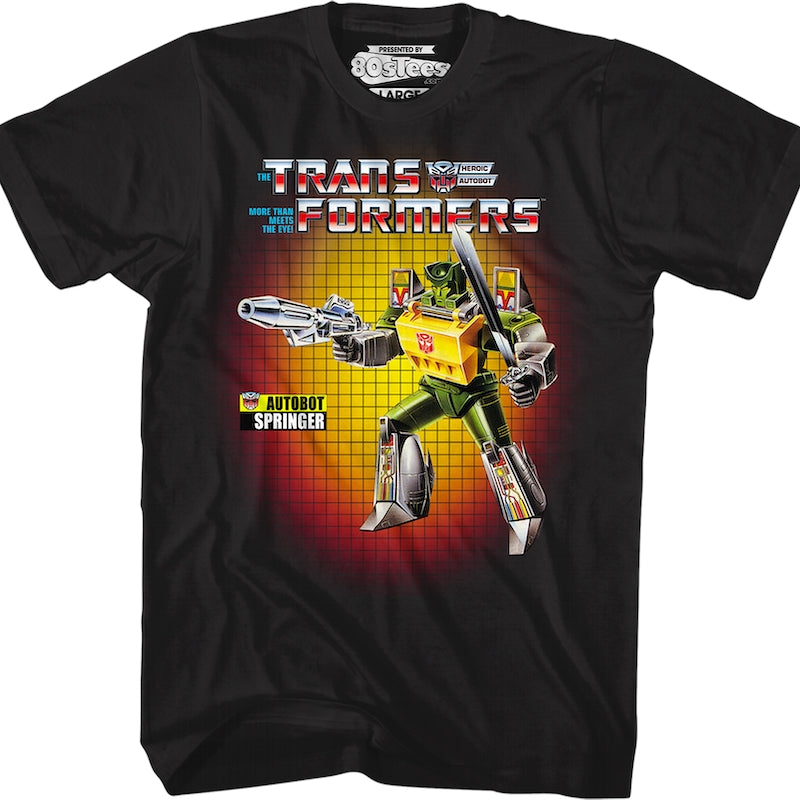 Box Art Springer Transformers T-Shirt