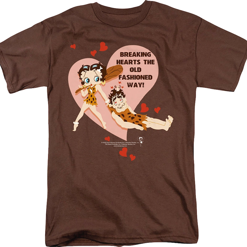 Breaking Hearts The Old Fashioned Way Betty Boop T-Shirt