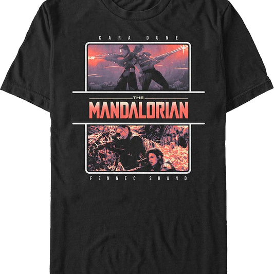 Cara Dune And Fennec Shand The Mandalorian Star Wars T-Shirt