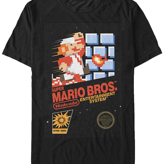 Cartridge Art Super Mario Brothers T-Shirt
