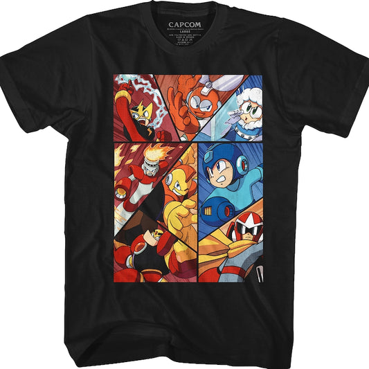 Character Collage Mega Man T-Shirt