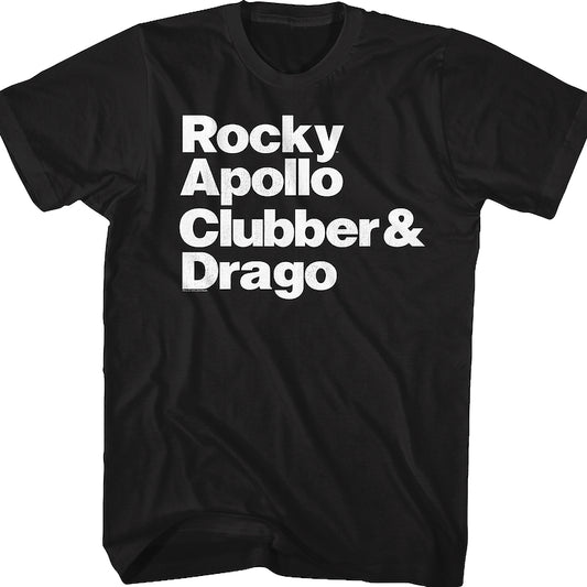 Character Names Rocky T-Shirt