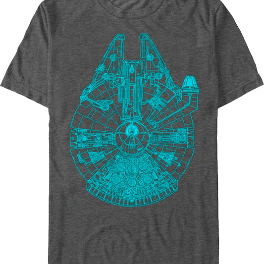 Charcoal Millennium Falcon Shirt