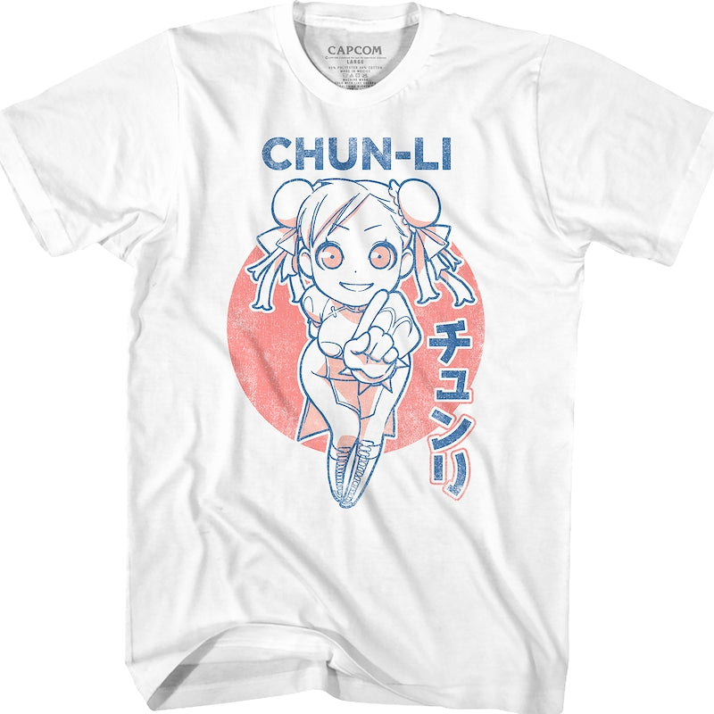 Chibi Chun-Li Street Fighter T-Shirt