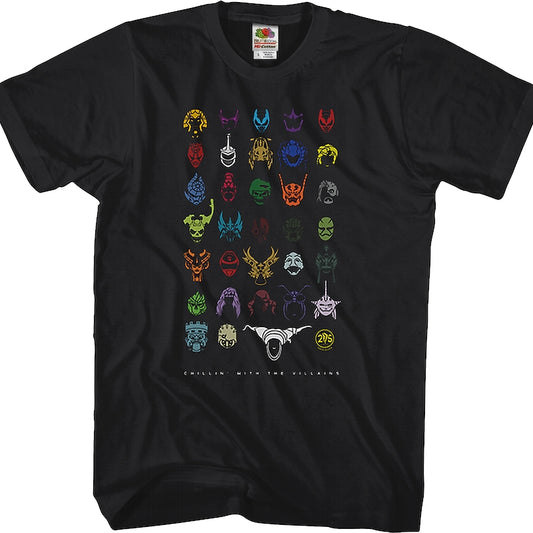 Chillin' With The Villains Mighty Morphin Power Rangers T-Shirt