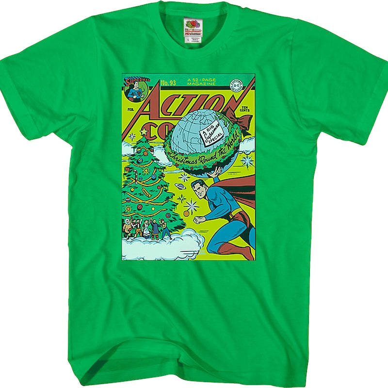 Christmas 'Round The World Superman T-Shirt