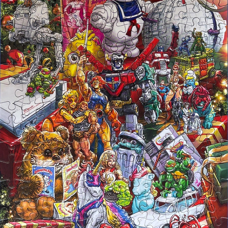 Classic Christmas Toys 80sTees.com Puzzle