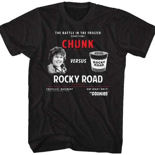 Chunk Versus Rocky Road Goonies T-Shirt