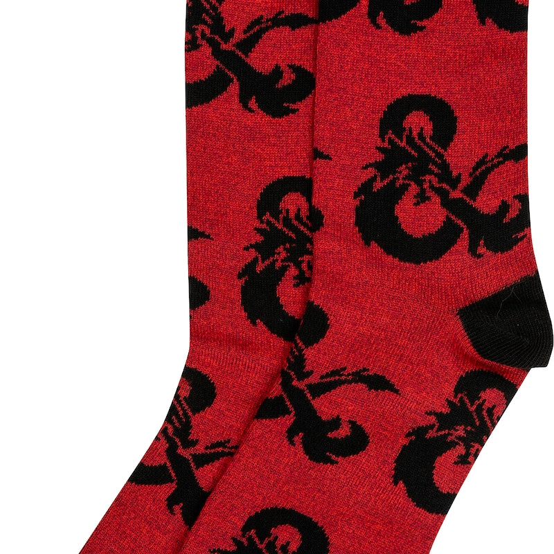 Classic Logo Dungeons & Dragons Socks