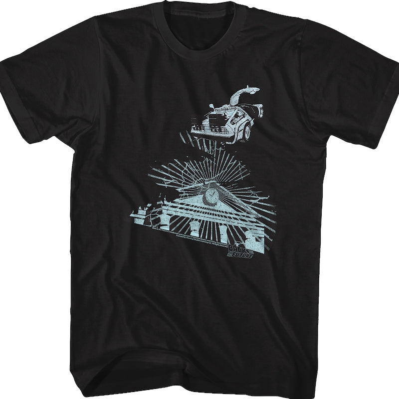 Clock Tower Lightning Storm Back To The Future T-Shirt