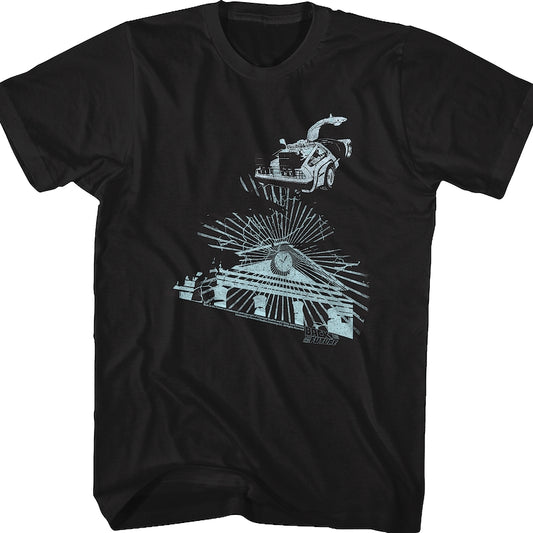 Clock Tower Lightning Storm Back To The Future T-Shirt