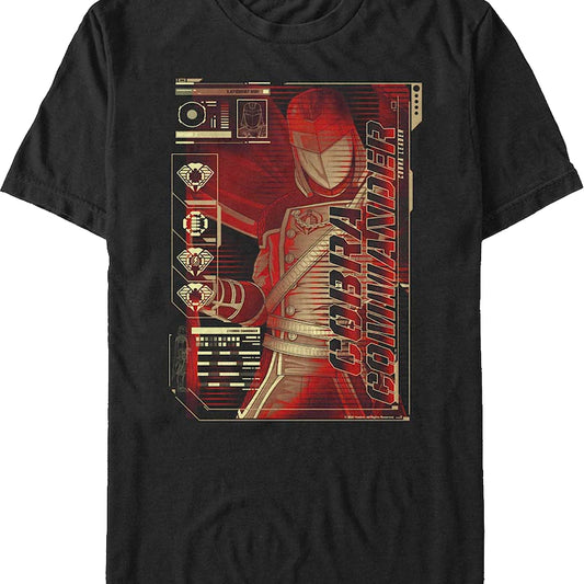 Cobra Commander Schematics GI Joe T-Shirt