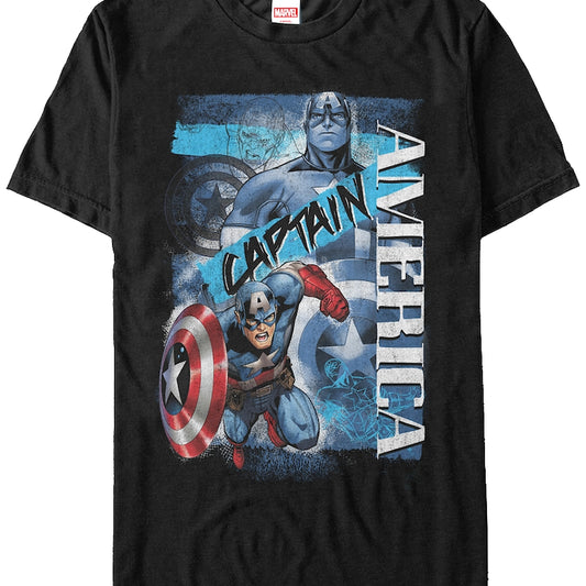 Collage Captain America T-Shirt