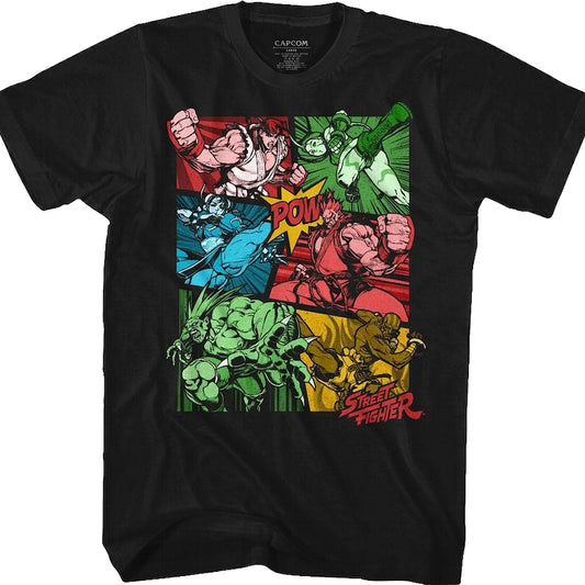 Comic Book Action Street Fighter T-Shirt